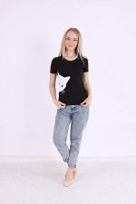 Футболка женская 1020-013 черный
