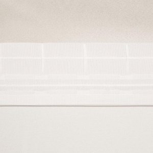 Штора портьерная «Этель» 250x265 см, двусторонний блэкаут, цвет Белый, пл. 240 г/м², 100% п/э