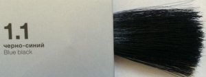 1.1 COLOR CREATS Крем-краска для волос с маслом монои черно-синий 60 ml.