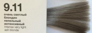 9.11 COLOR CREATS Крем-краска для волос с маслом монои очень светлый блондин пепельный интен. 60 ml.