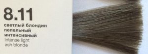 8.11 COLOR CREATS Крем-краска для волос с маслом монои светлый блондин пепельный интенсивный 60 ml.