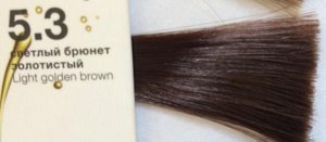 5.3 COLOR CREATS Крем-краска для волос с маслом монои светлый брюнет золотистый 60 ml.
