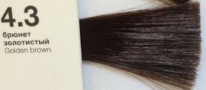 4.3 COLOR CREATS Крем-краска для волос с маслом монои брюнет  золотистый 60 ml.
