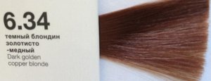 6.34 COLOR CREATS Крем-краска для волос с маслом монои темный блондин золотисто-медный 60 ml.