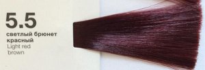 5.5 COLOR CREATS Крем-краска для волос с маслом монои светлый брюнет красный 60 ml.