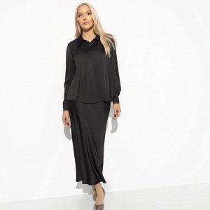 Юбка из шелка, 50р. Сияю от удовольствия (black)