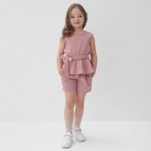 Комплект для девочки (майка и шорты) KAFTAN 30 (98-104 см), розовый