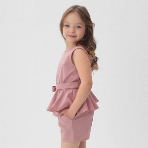 Комплект для девочки (майка и шорты) KAFTAN 30 (98-104 см), розовый