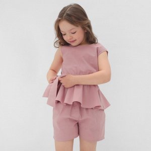 Комплект для девочки (майка и шорты) KAFTAN 30 (98-104 см), розовый
