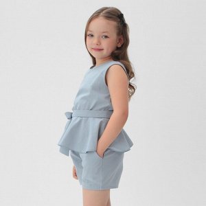Комплект для девочки (майка и шорты) KAFTAN 34 (122-128 см), голубой