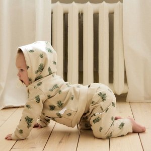Костюм (худи и брюки) Крошка Я "Еловые веточки".
