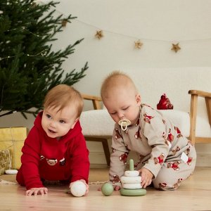 Костюм (штанишки и кофточка) Крошка Я "Новогодние медвежата".