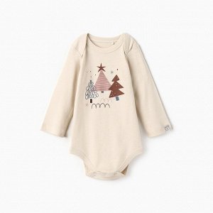 Боди с длинным рукавом Крошка Я "Новогодние игрушки".