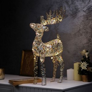 Светодиодная фигура «Оленёнок» 40x22x7 см, 20 LED, батарейки AAх2 (не в комплекте), свечение теплое белое