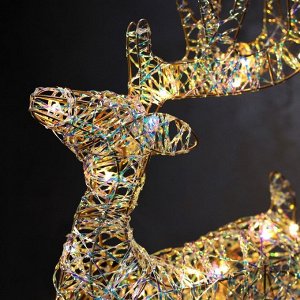 Светодиодная фигура «Оленёнок» 40x22x7 см, 20 LED, батарейки AAх2 (не в комплекте), свечение теплое белое