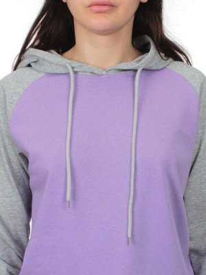 NOE103 VIOLET/GRAY Костюм спортивный женский (хлопок 90%, полиэстер 10%)