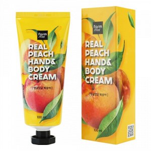 FarmStay Крем для рук и тела Real Peach Hand&Body (Персик), мл