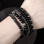 Многослойные браслеты из натурального камня, 5 шт./комплект