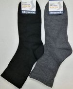Мужские носки однотонные прямая резинка (ортопеды) Kikiуa Socks