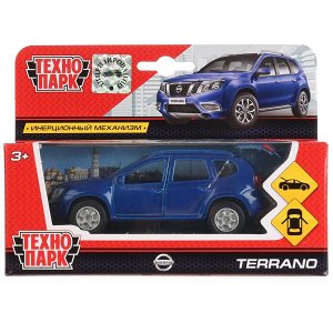 SB-17-47-NT-N(BU)-WB Машина металл Nissan Terrano синий 12см, откр. двери и багажник, инерц. в кор.Технопарк в кор.2*24шт