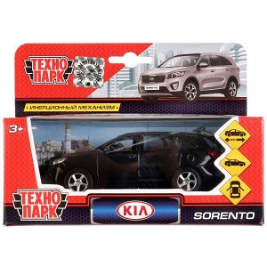 SB-17-75-KS-N(BL)-WB Машина металл KIA Sorento Prime черный 12 см, откр.дв., багаж., инерц. Технопарк в кор.2*24шт