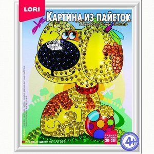 Набор ДТ Картина из пайеток Игривый щенок Ап-034 Lori