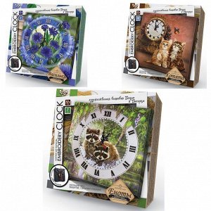 Набор для творчества Настенные часы вышивка гладью и бисером Embroidery clock /АльянсТрест/