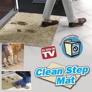 Супервпитывающий придверный коврик Clean Step Mat (Клин Степ Мат)