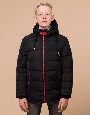 Черная брендовая куртка детская модель 60455