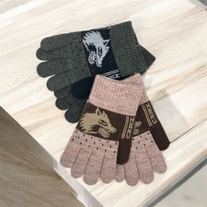 Детские перчатки с дизайном одинарные