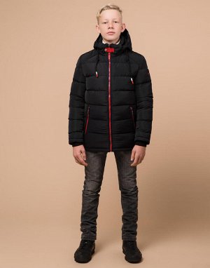 Черная брендовая куртка детская модель 60455