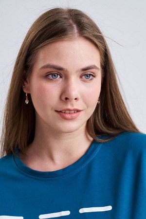 Свитшот 375702 оверсайз трикотажный