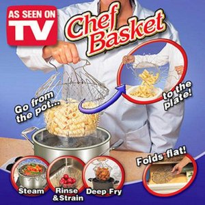 Складная решетка Шеф Баскет (Chef Basket) для приготовления пищи в коробке