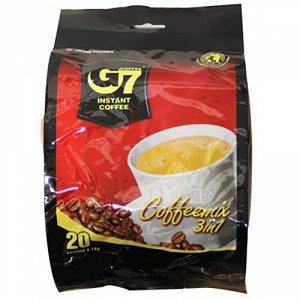 Растворимый кофе -  Trung Nguyen G7 3 в 1, 20 пакетиков по 16 г