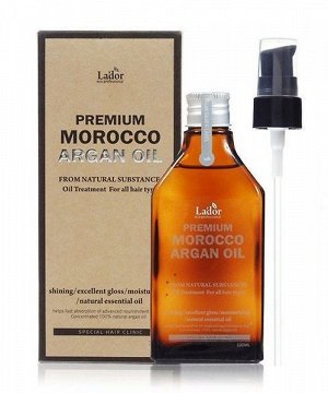 LADOR Premium Morocco Argan Oil Масло для поврежденных сухих волос Арган, 100мл
