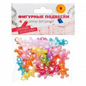 Декор фигурный "Фигурные подвески" пластик, размер уп. 10x8,5см, 2 дизайна