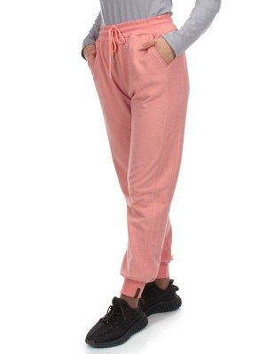 HC-207-1 PEACH Брюки спортивные женские (95% хлопок, 5% спандекс)