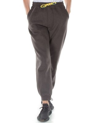 M047 DK. GRAY Брюки спортивные утепленные женские (85% хлопок, 10% полиэстер, 5% спандекс)