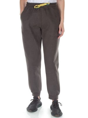M047 DK. GRAY Брюки спортивные утепленные женские (85% хлопок, 10% полиэстер, 5% спандекс)
