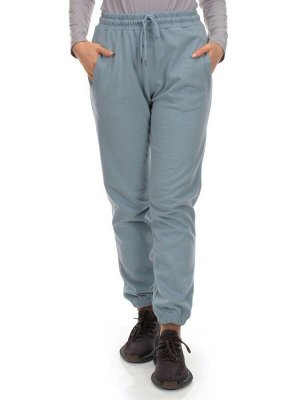 HC-209-1 BLUE Брюки спортивные женские (95% хлопок, 5% спандекс)