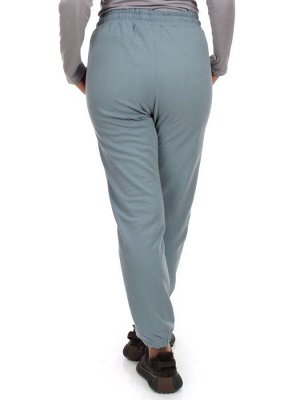 HC-209-1 BLUE Брюки спортивные женские (95% хлопок, 5% спандекс)