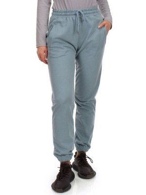HC-209-1 BLUE Брюки спортивные женские (95% хлопок, 5% спандекс)