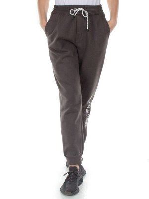 M053 DK. GRAY Брюки спортивные утепленные женские (85% хлопок, 10% полиэстер, 5% спандекс)