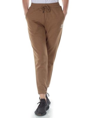 E752 DK. BEIGE Брюки спортивные утепленные женские (хлопок 95%, полиэстер 5%)