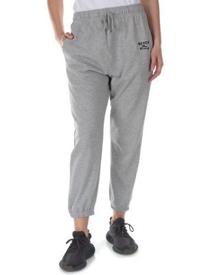 J-01 GRAY Брюки спортивные женские (85% хлопок, 15% полиэстер)