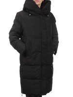 7726 BLACK Пальто зимнее женское (200 гр. холлофайбер)
