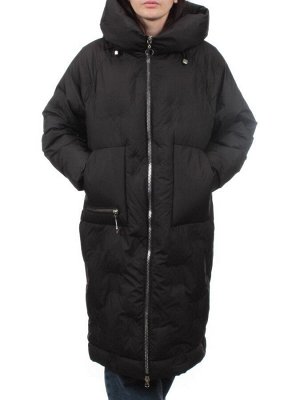 305 BLACK Пальто зимнее стеганое женское (200 гр. холлофайбер)