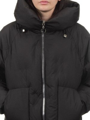 305 BLACK Пальто зимнее стеганое женское (200 гр. холлофайбер)