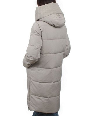 7726 GREY BEIGE Пальто зимнее женское (200 гр. холлофайбер)