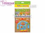 Набор наклеек в альбоме РОБОТ, 3 листа, 14х24 см